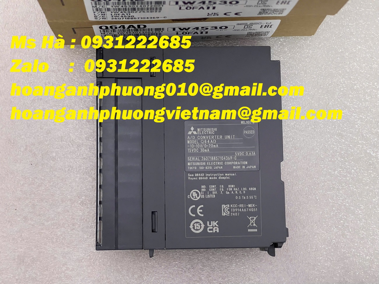 Độ chính xác cao - mô đun Mitsubishi Q64AD - nhập giá tốt